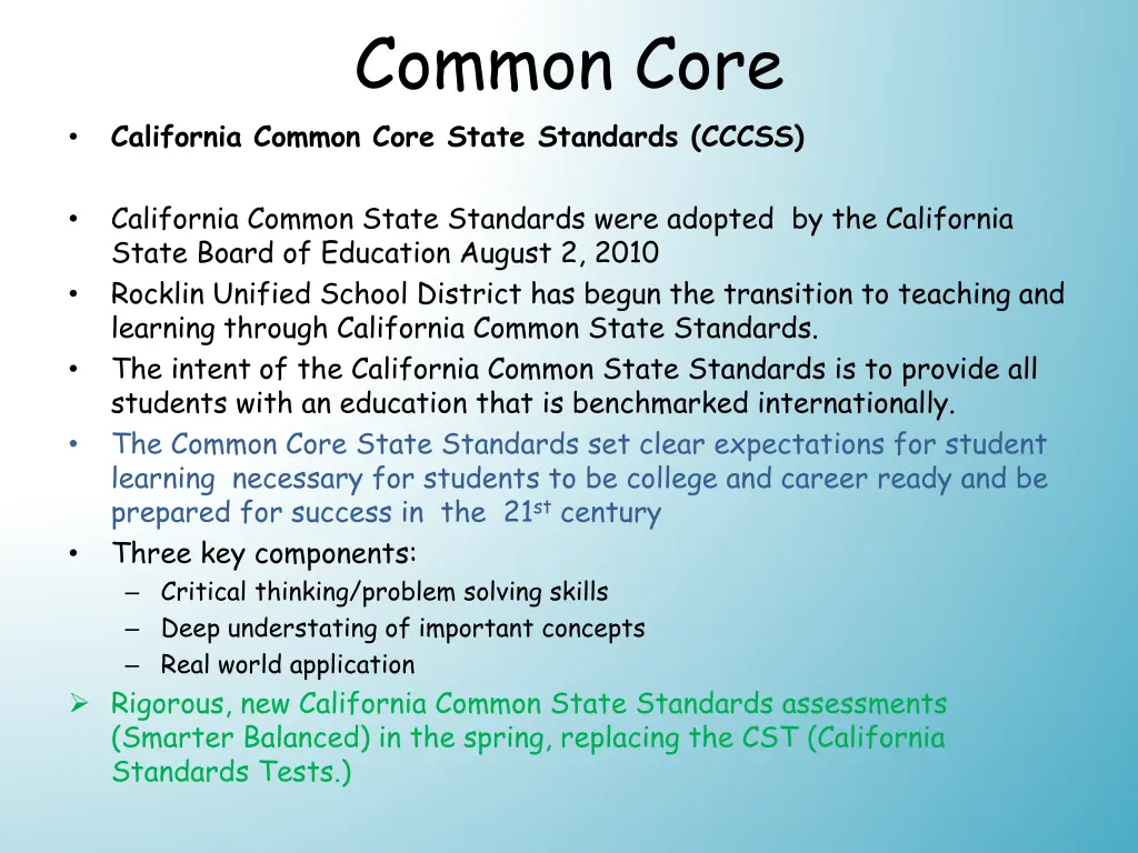 common core