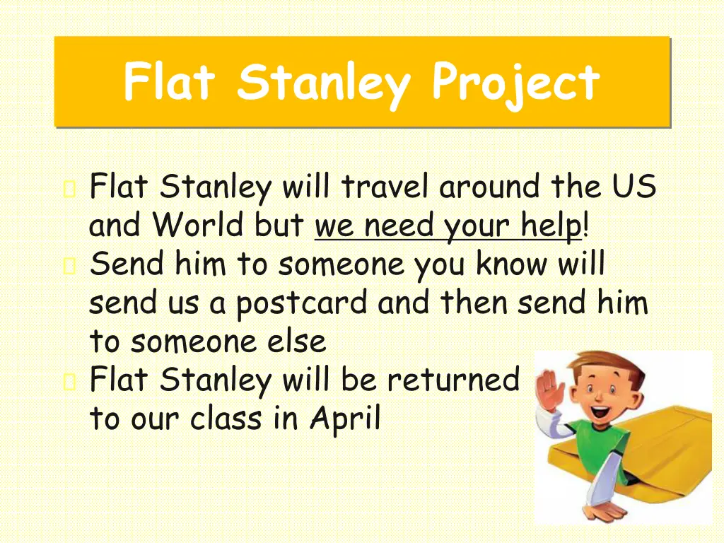 flat stanley project
