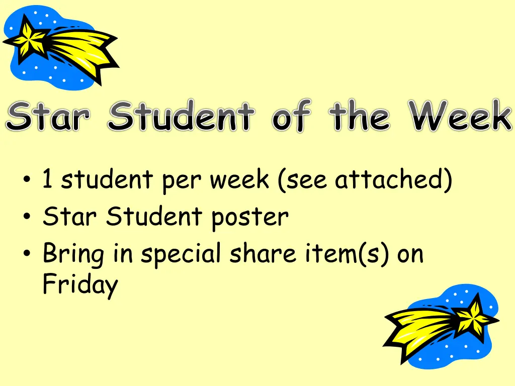 star student of the week