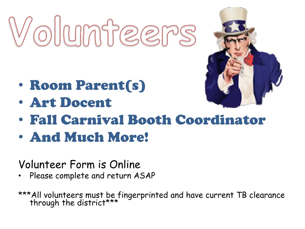 volunteers
