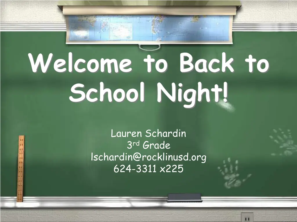 welcome to back to school night 1