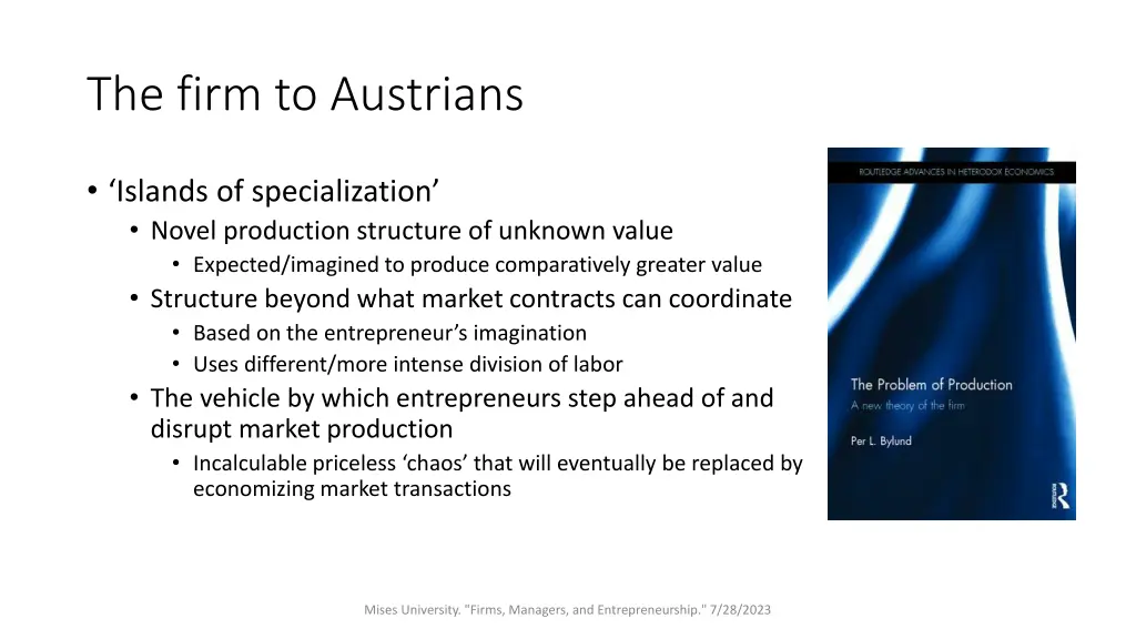 the firm to austrians 2