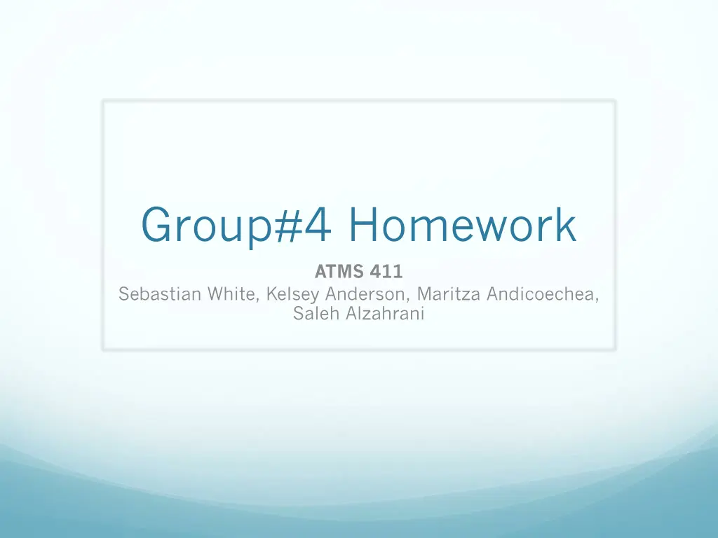 group 4 homework