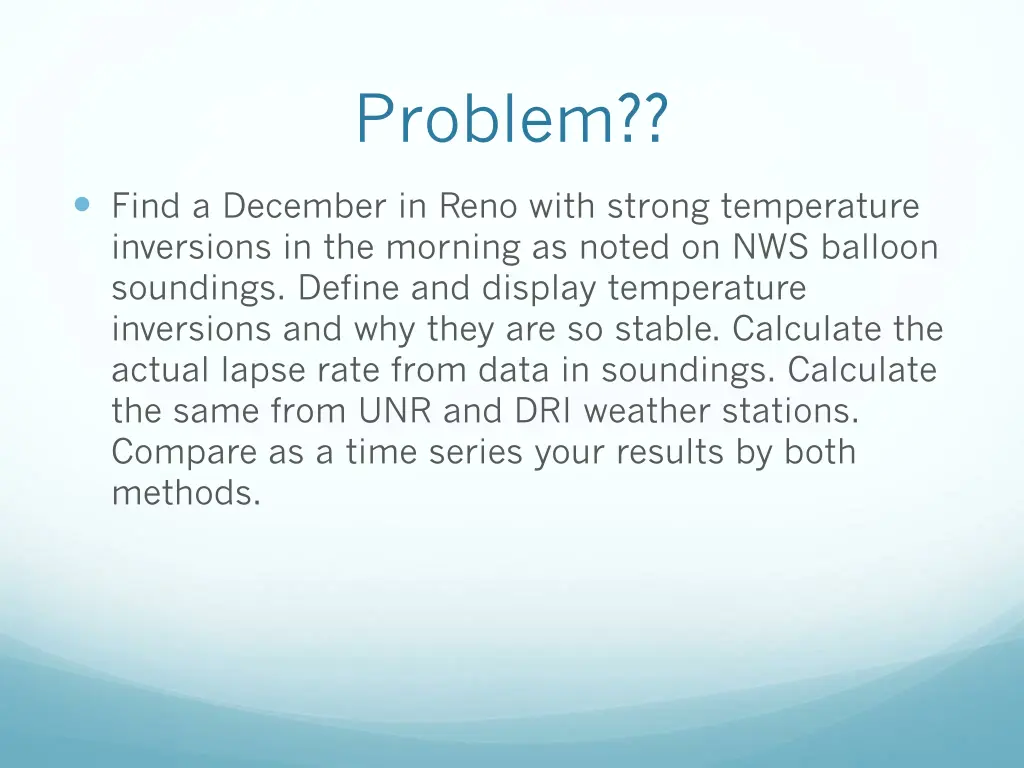 problem
