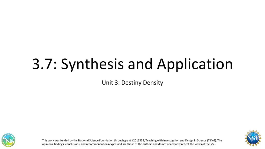 3 7 synthesis and application