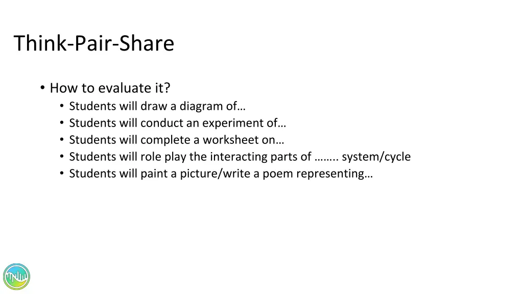 think pair share