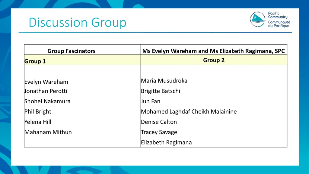 discussion group