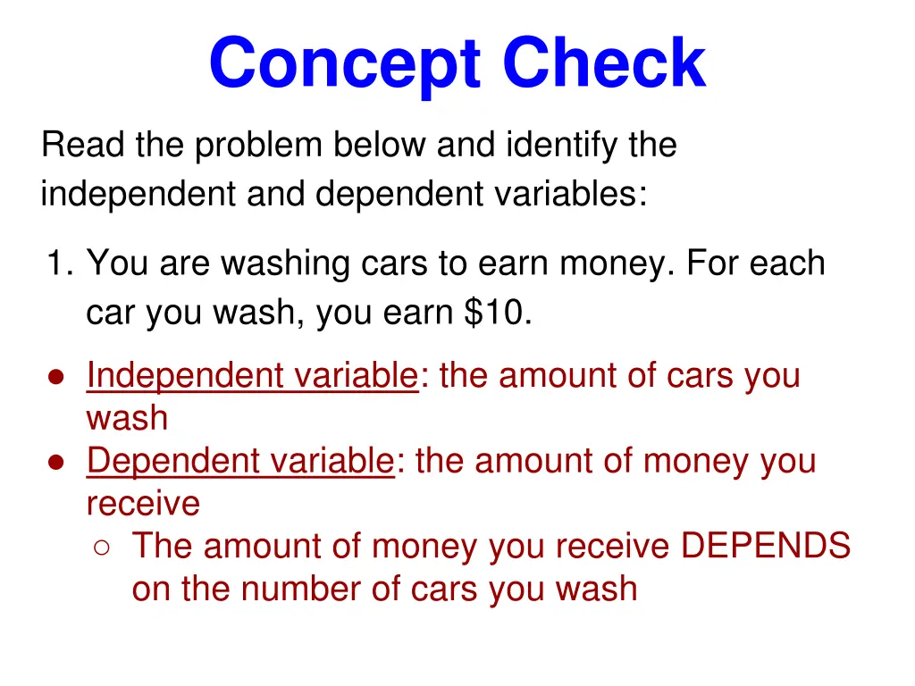 concept check