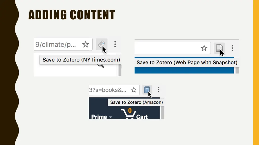 adding content