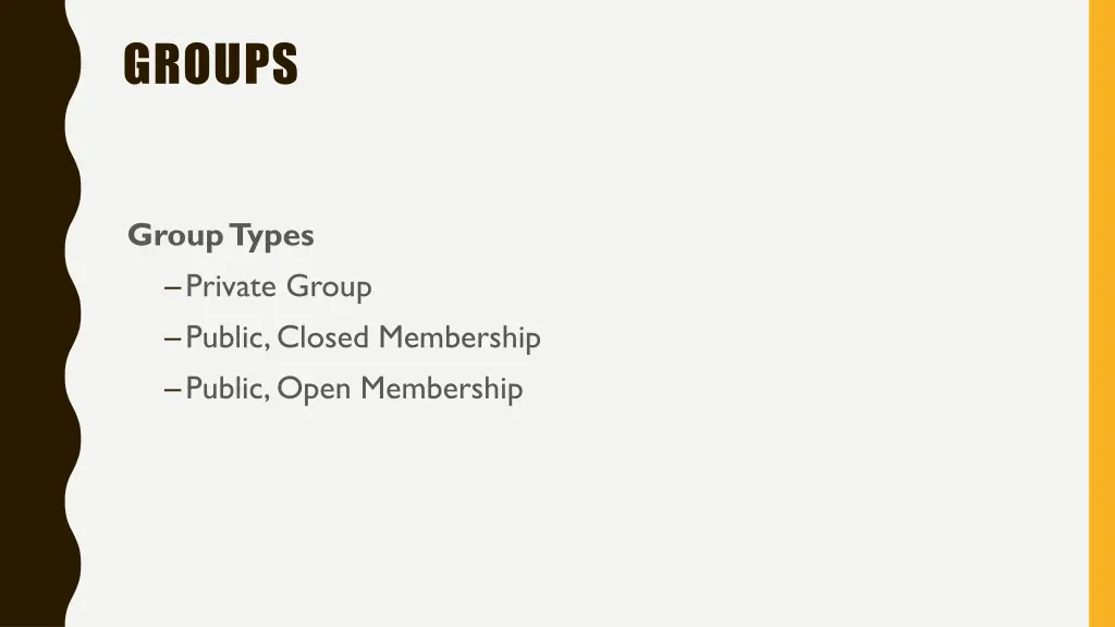 groups