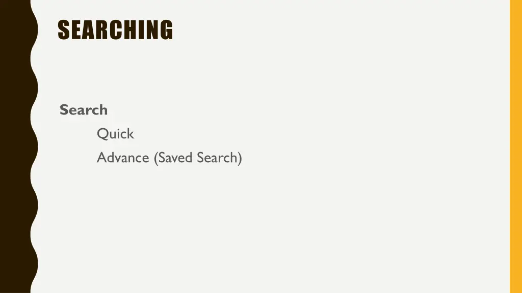 searching