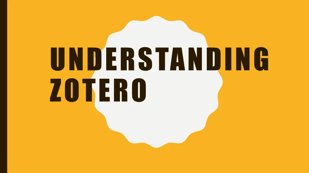 understanding zotero