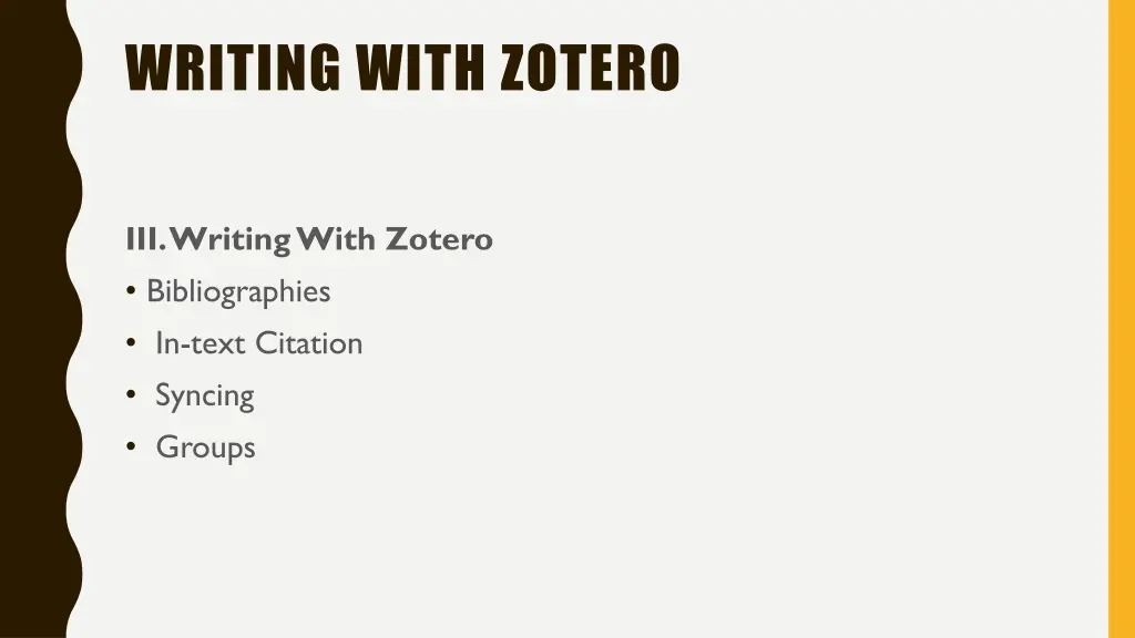 writing with zotero
