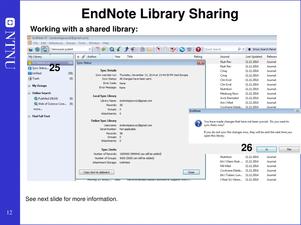 endnote library sharing working with a shared