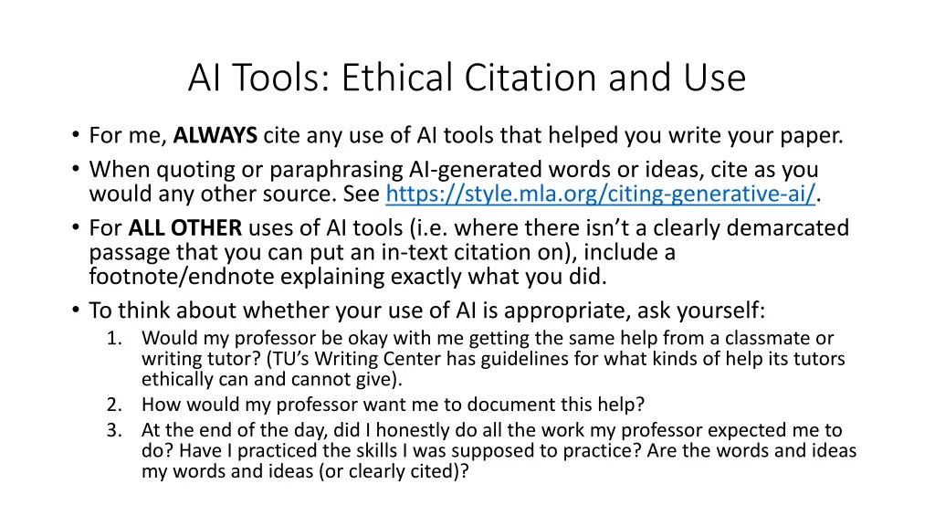 ai tools ethical citation and use