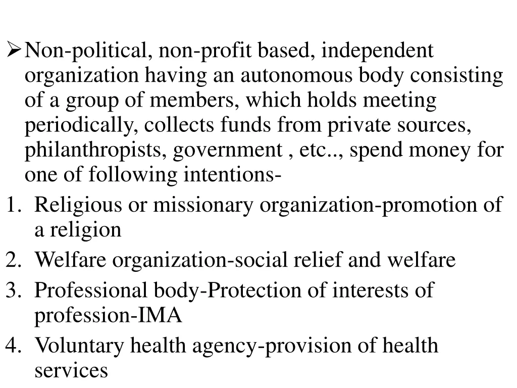 non political non profit based independent