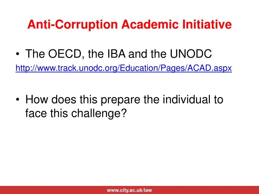 anti corruption academic initiative