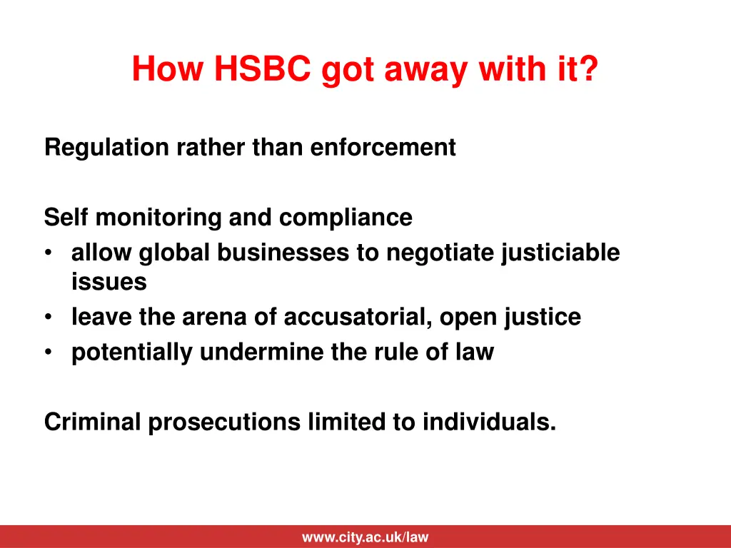 how hsbc got away with it