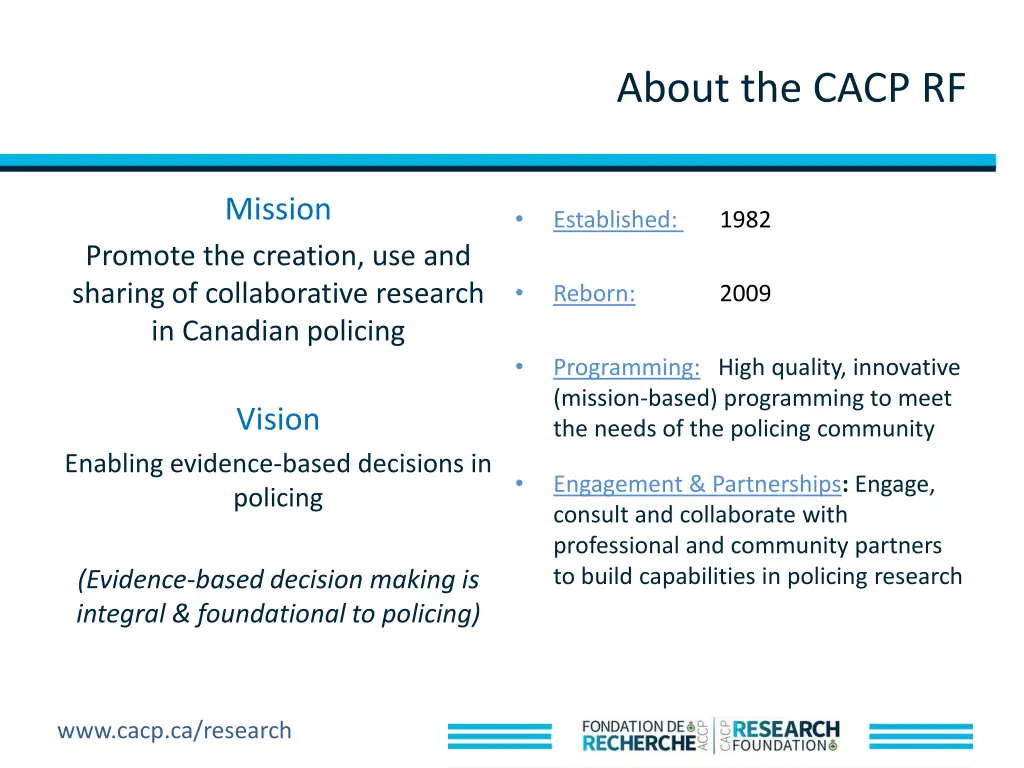 about the cacp rf