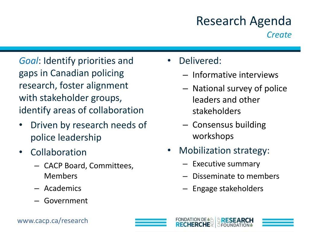 research agenda