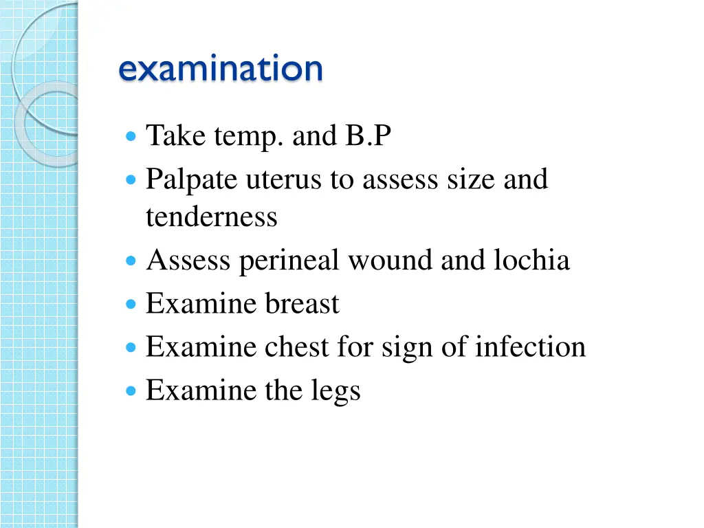 examination