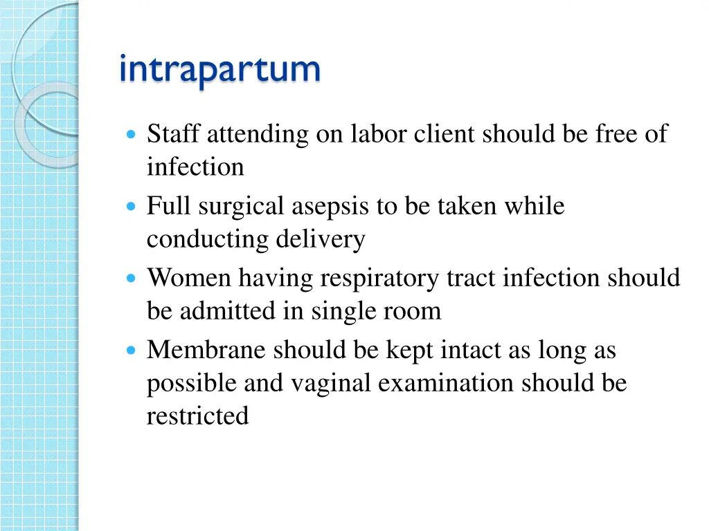 intrapartum