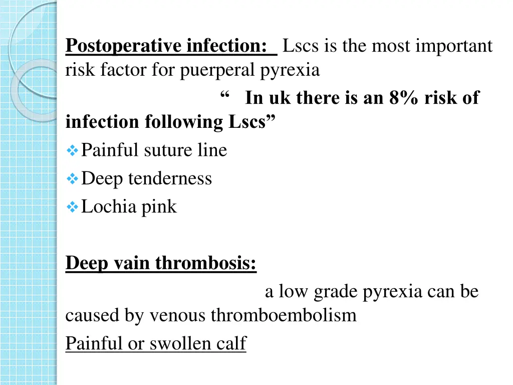 postoperative infection lscs is the most