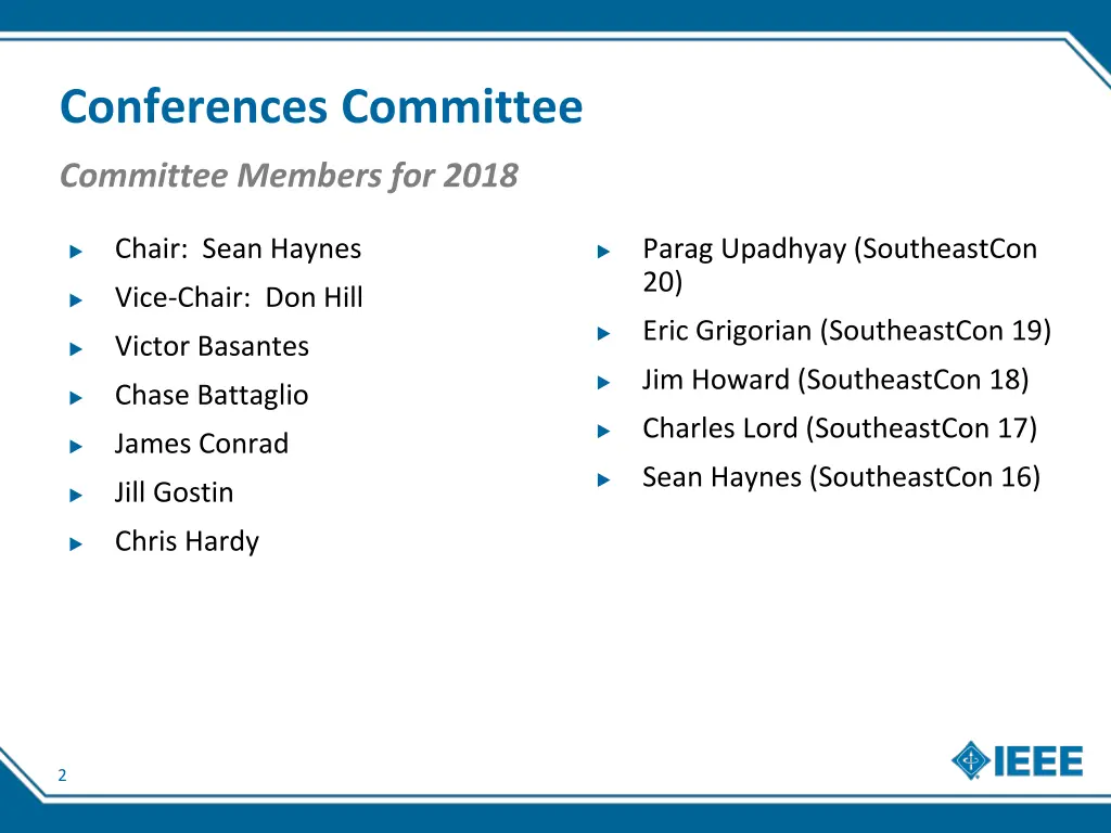 conferences committee 1