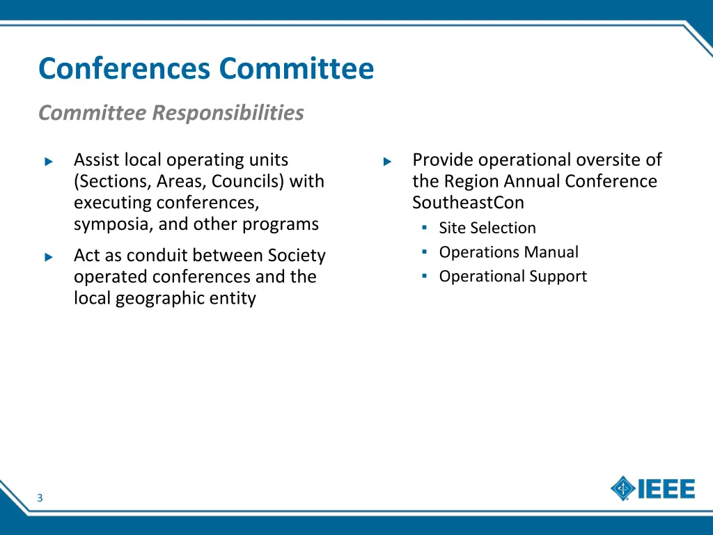 conferences committee 2