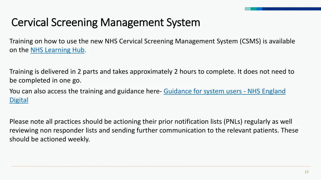 cervical screening management system cervical