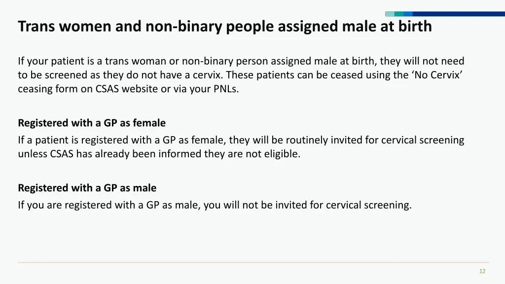 trans women and non binary people assigned male