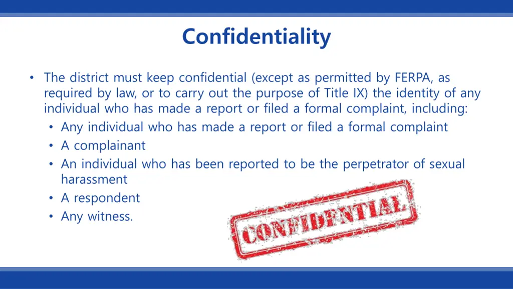 confidentiality