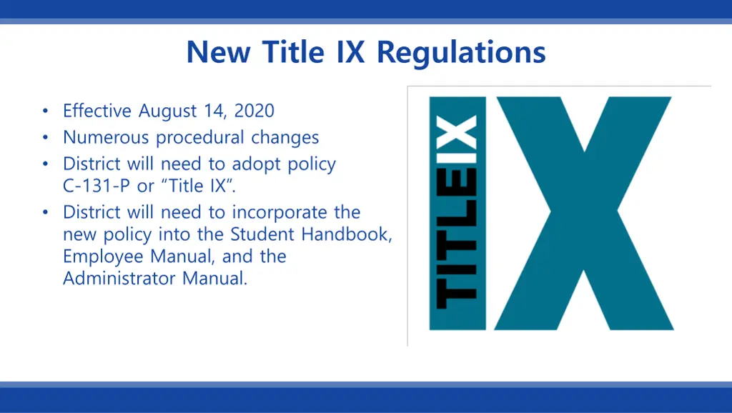 new title ix regulations