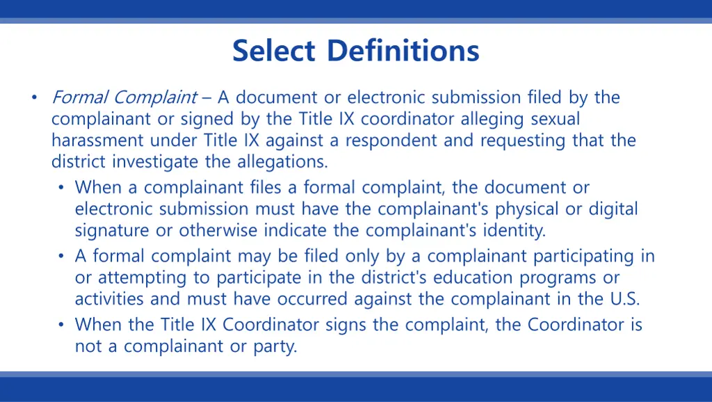 select definitions 7