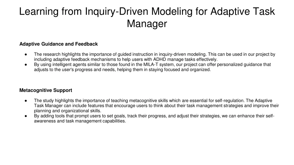 learning from inquiry driven modeling