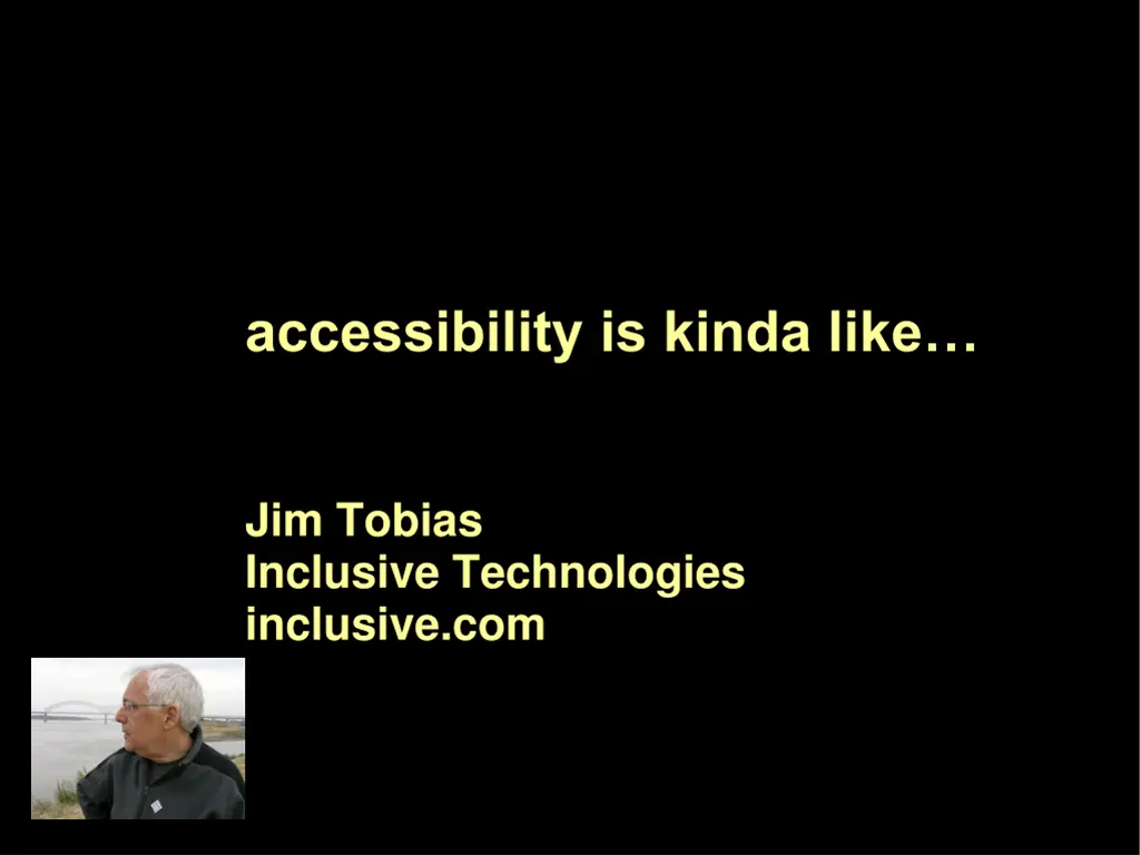 accessibility is kinda like