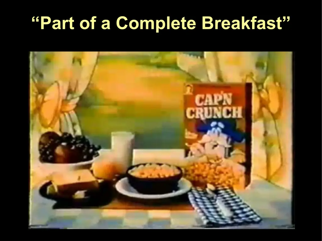 part of a complete breakfast