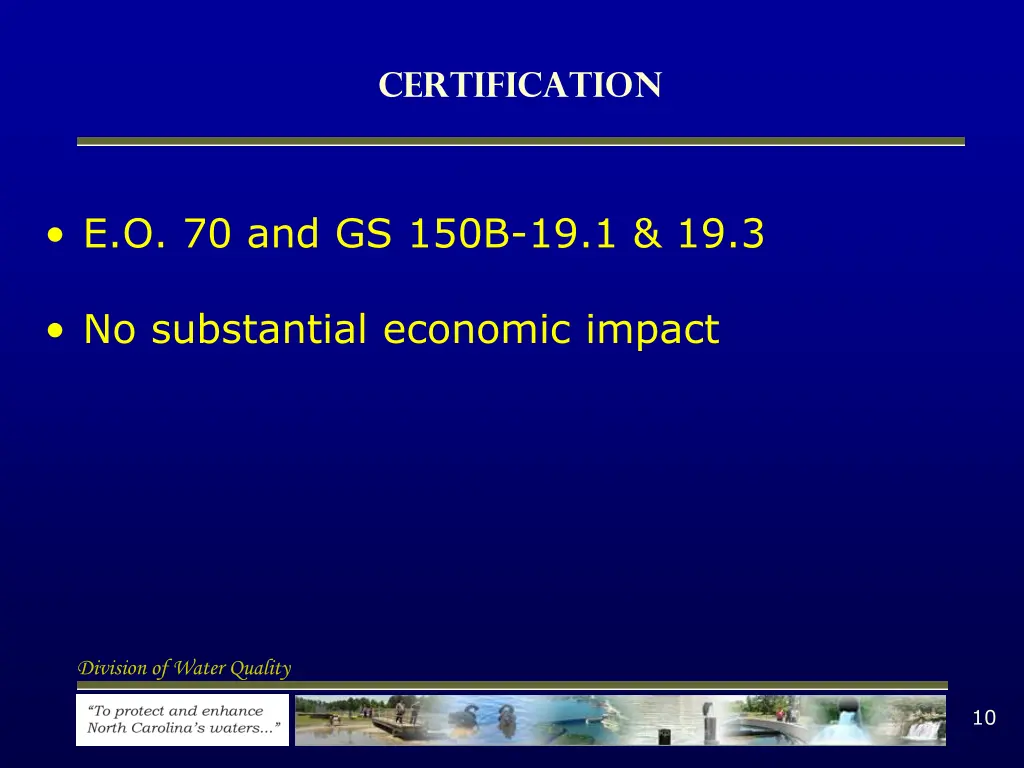 certification