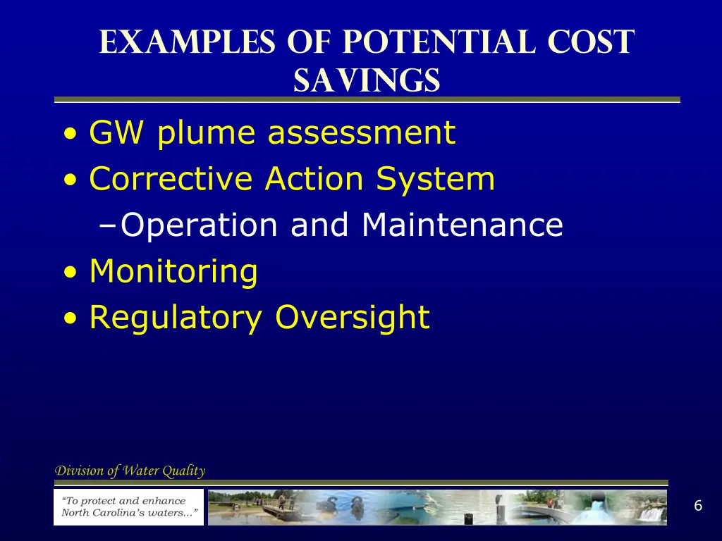 examples of potential cost savings gw plume