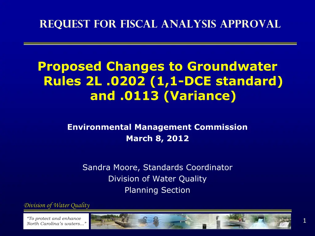 request for fiscal analysis approval