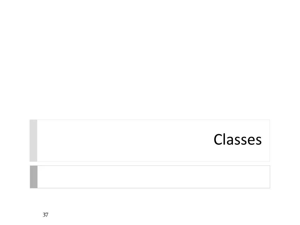 classes
