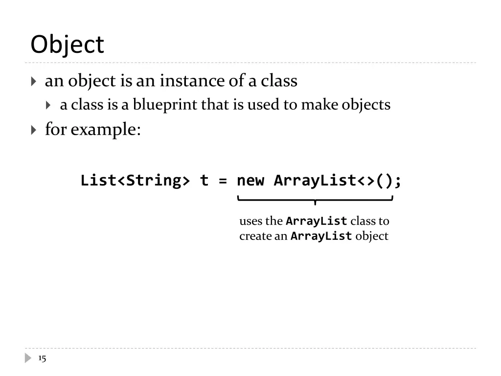 object