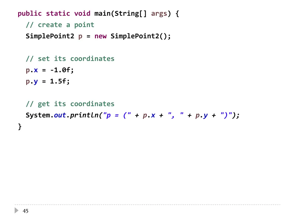 public static void main string args