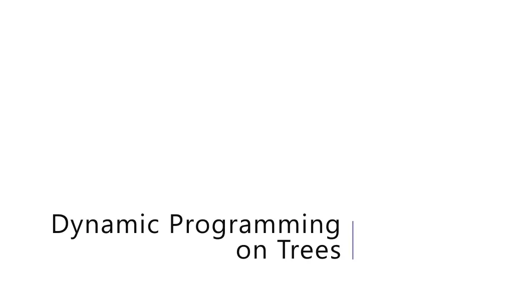 dynamic programming