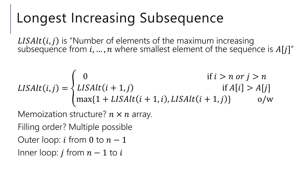 longest increasing subsequence 6
