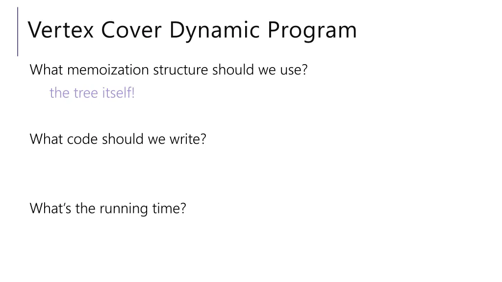 vertex cover dynamic program 1