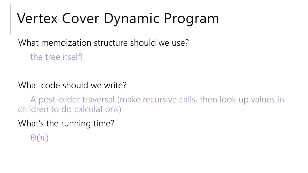 vertex cover dynamic program 2