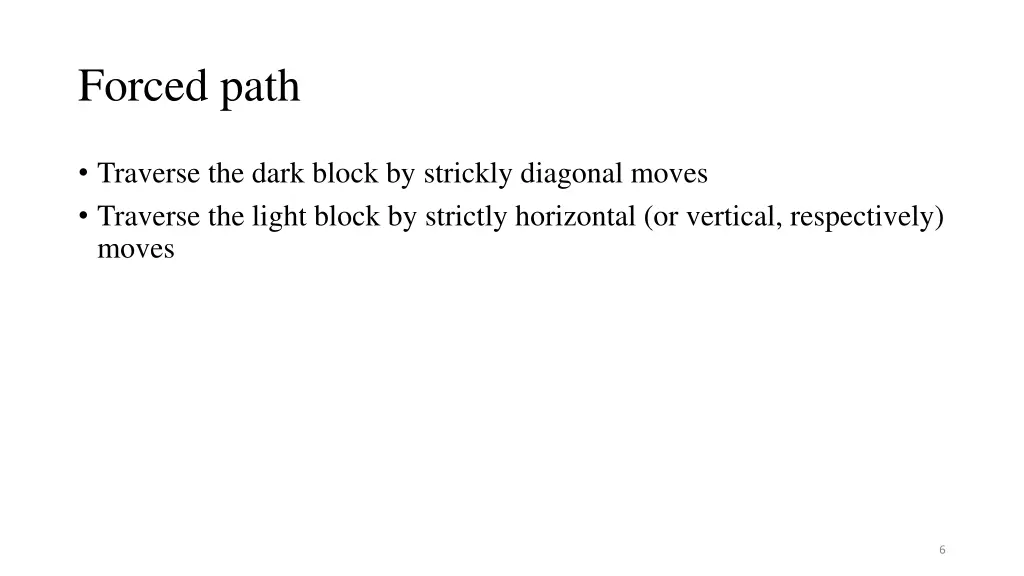 forced path