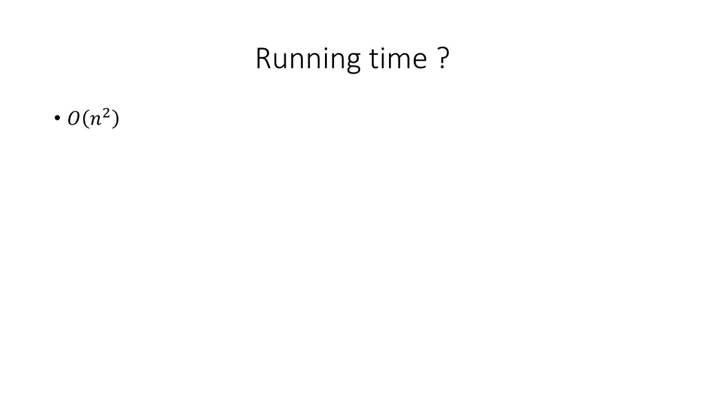 running time