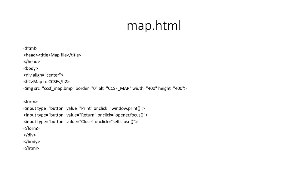 map html